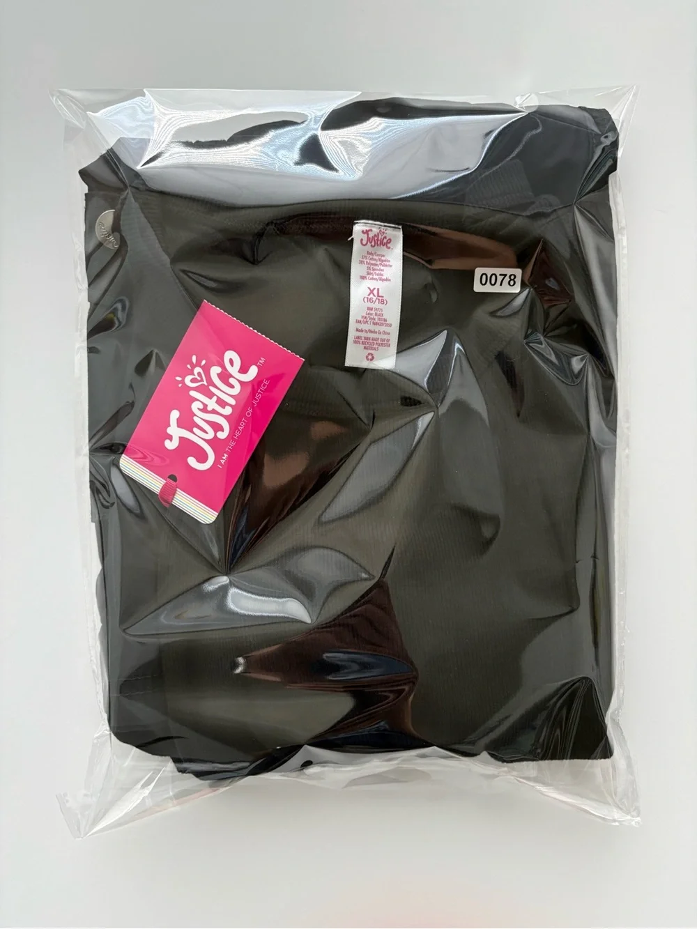 Justice Girls Black Sleeveless Dress XL 16-18 NWT Cargo Pockets Adjustable Hem